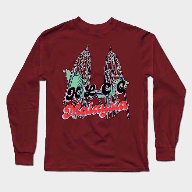 KLCC Malaysia Long Sleeve T-Shirt by TeeText